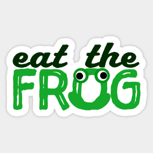 Eat the frog Sticker